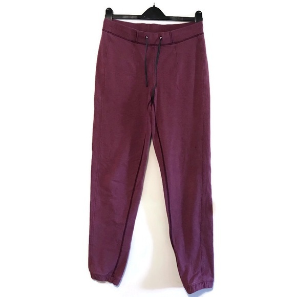 Lululemon Garnet Steady State Classic-Fit Jogger Sweatpants Men’s size Small - Picture 1 of 5